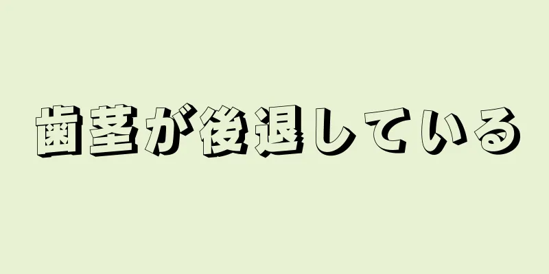 歯茎が後退している