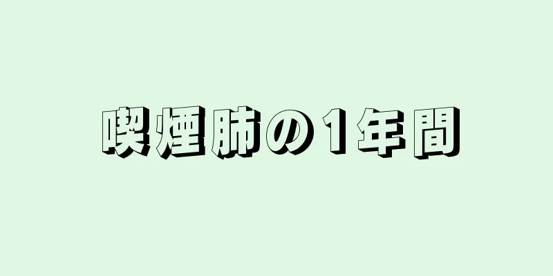 喫煙肺の1年間