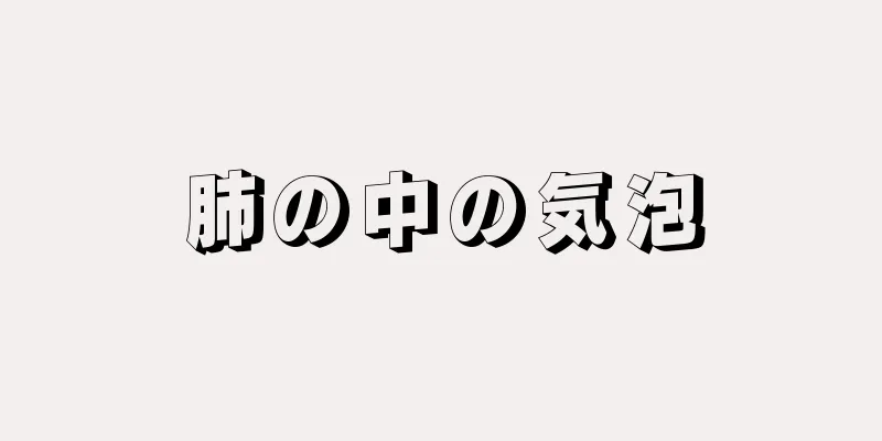 肺の中の気泡