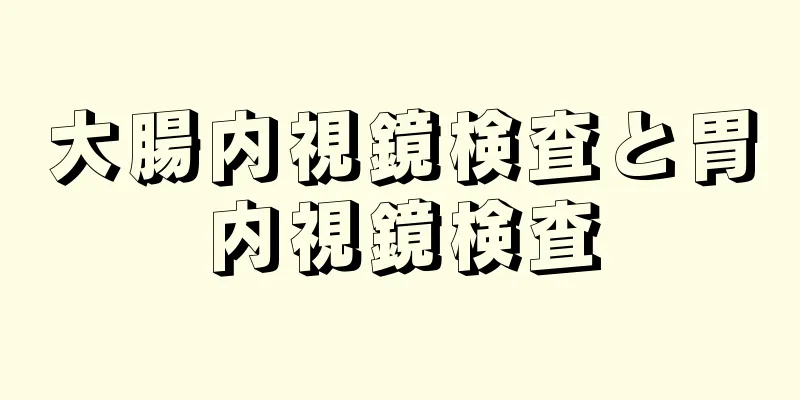 大腸内視鏡検査と胃内視鏡検査