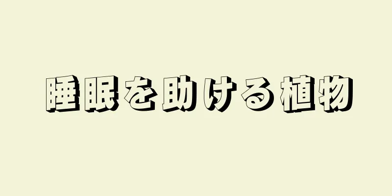 睡眠を助ける植物