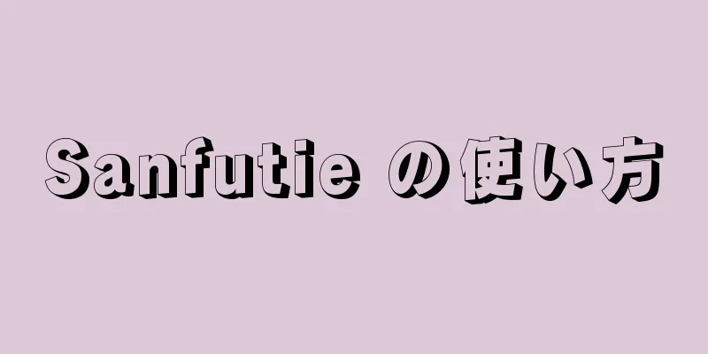 Sanfutie の使い方