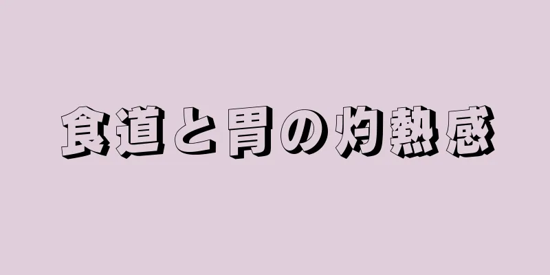 食道と胃の灼熱感