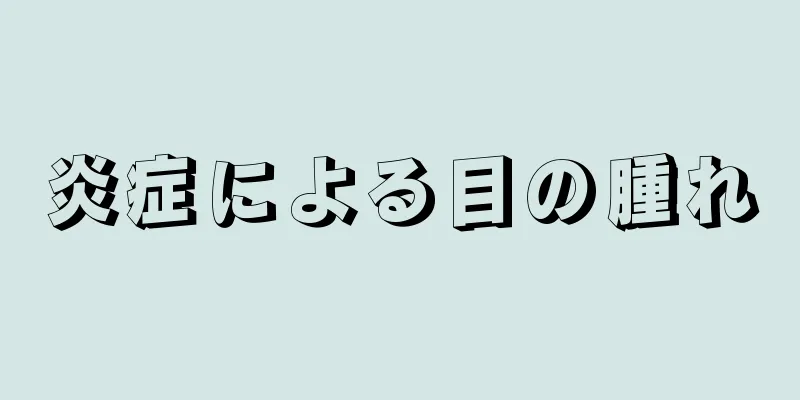 炎症による目の腫れ