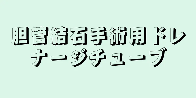 胆管結石手術用ドレナージチューブ