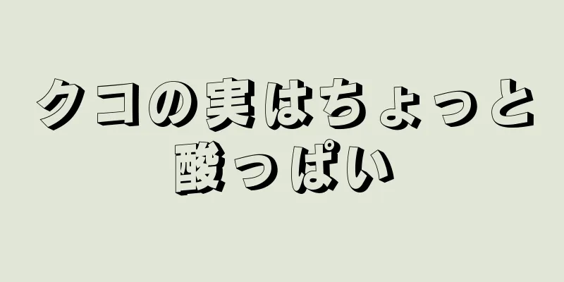 クコの実はちょっと酸っぱい