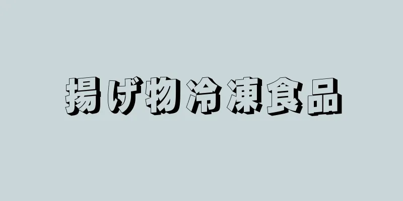 揚げ物冷凍食品