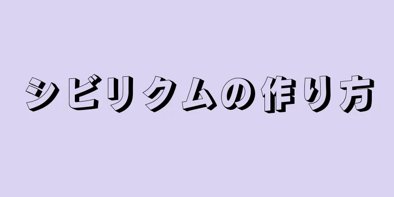 シビリクムの作り方