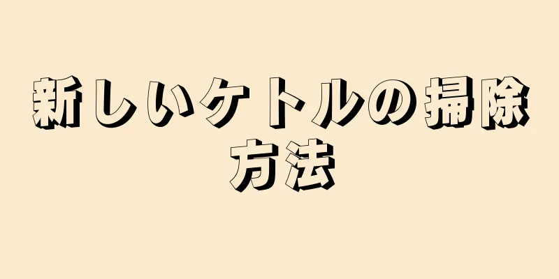 新しいケトルの掃除方法