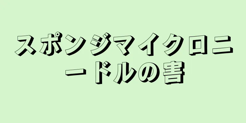 スポンジマイクロニードルの害