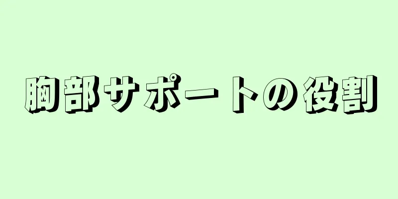 胸部サポートの役割