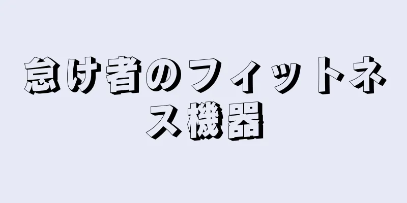 怠け者のフィットネス機器