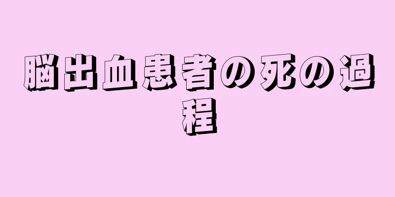 脳出血患者の死の過程