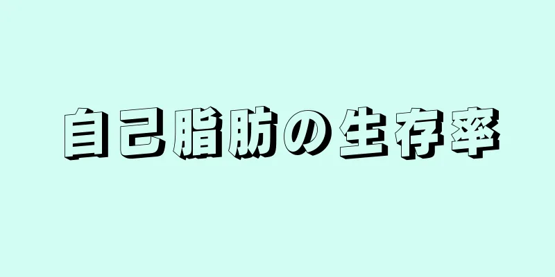 自己脂肪の生存率