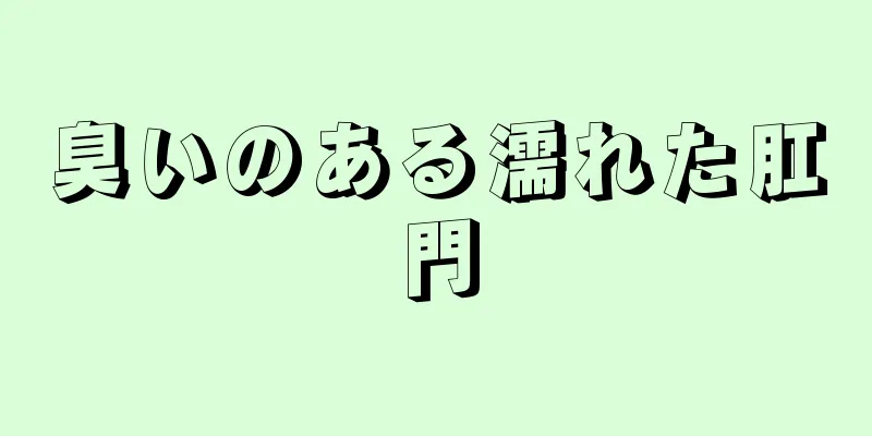 臭いのある濡れた肛門