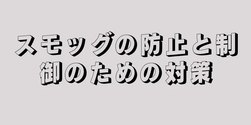 スモッグの防止と制御のための対策