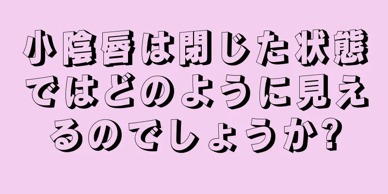 小陰唇は閉じた状態ではどのように見えるのでしょうか?