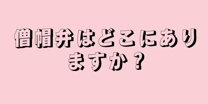 僧帽弁はどこにありますか？