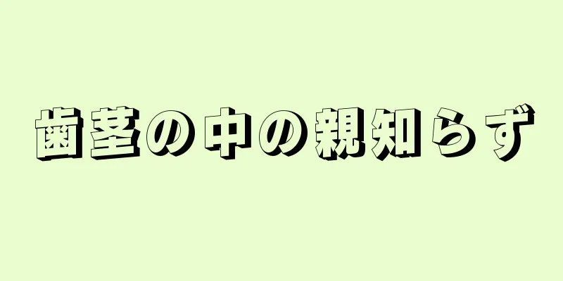 歯茎の中の親知らず