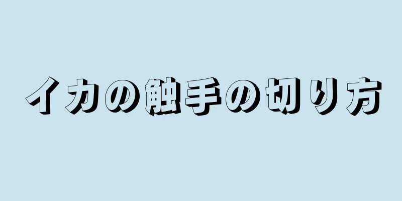 イカの触手の切り方