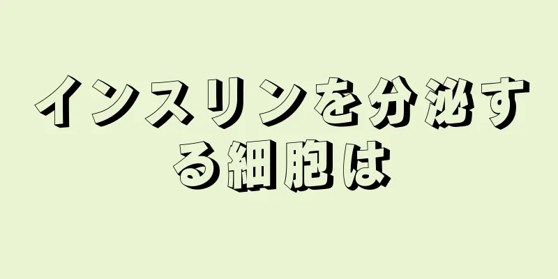 インスリンを分泌する細胞は