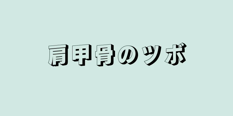 肩甲骨のツボ