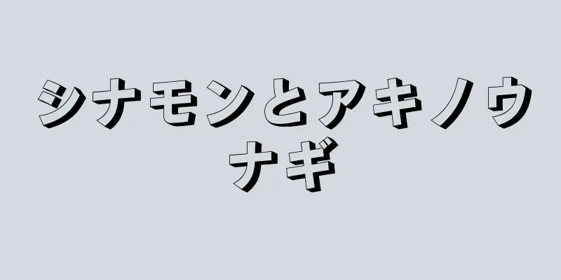 シナモンとアキノウナギ