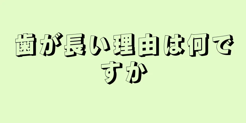 歯が長い理由は何ですか