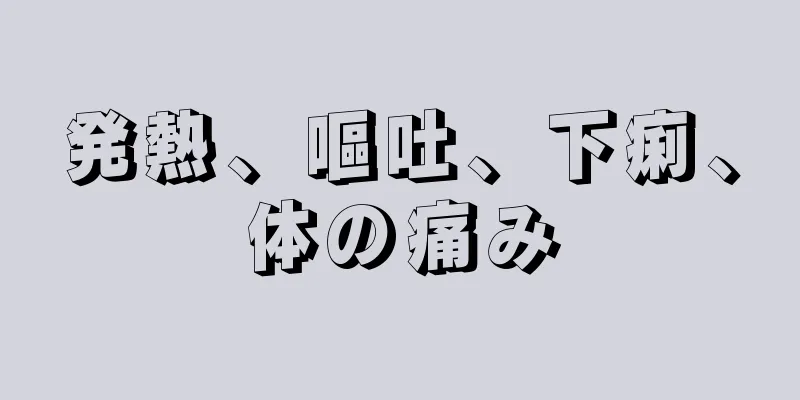 発熱、嘔吐、下痢、体の痛み