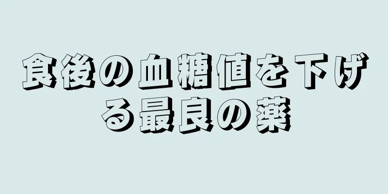 食後の血糖値を下げる最良の薬