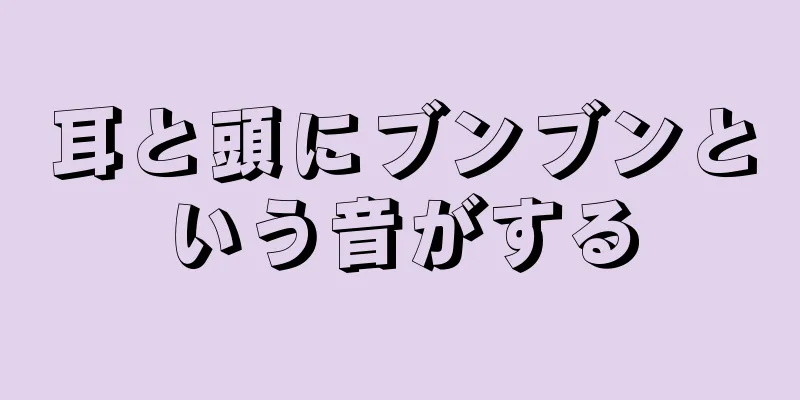 耳と頭にブンブンという音がする