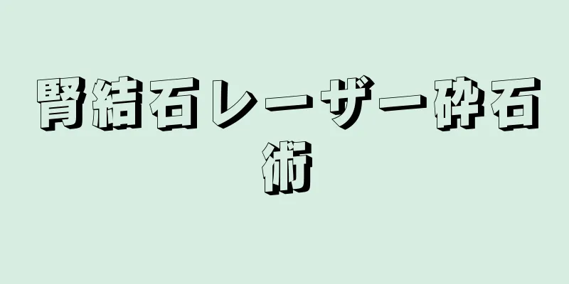 腎結石レーザー砕石術