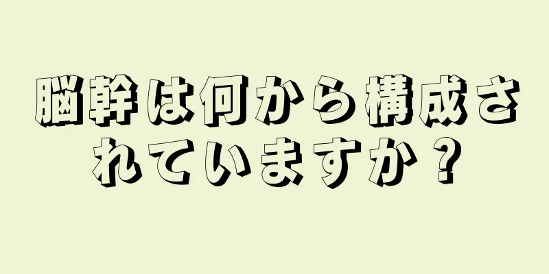 脳幹は何から構成されていますか？