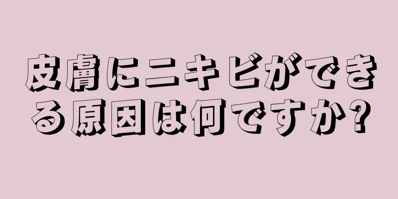 皮膚にニキビができる原因は何ですか?