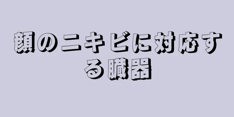 顔のニキビに対応する臓器