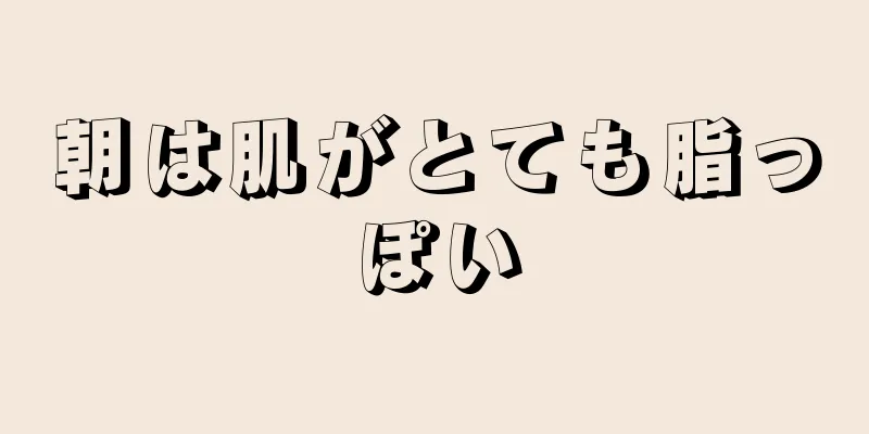 朝は肌がとても脂っぽい