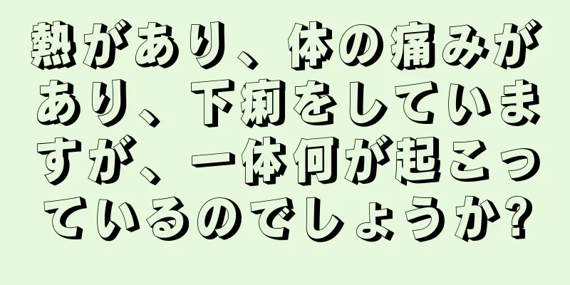 熱があり、体の痛みがあり、下痢をしていますが、一体何が起こっているのでしょうか?