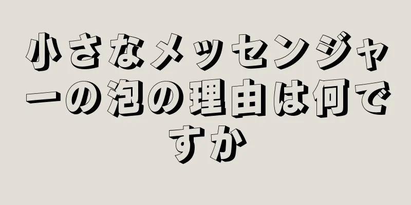 小さなメッセンジャーの泡の理由は何ですか