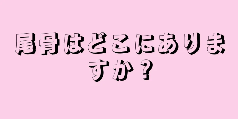 尾骨はどこにありますか？