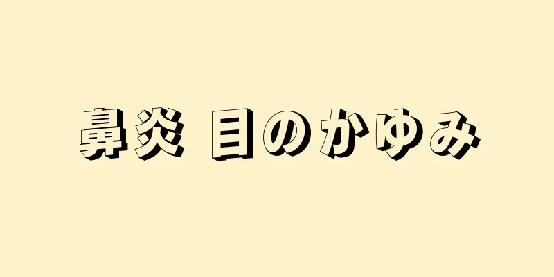 鼻炎 目のかゆみ