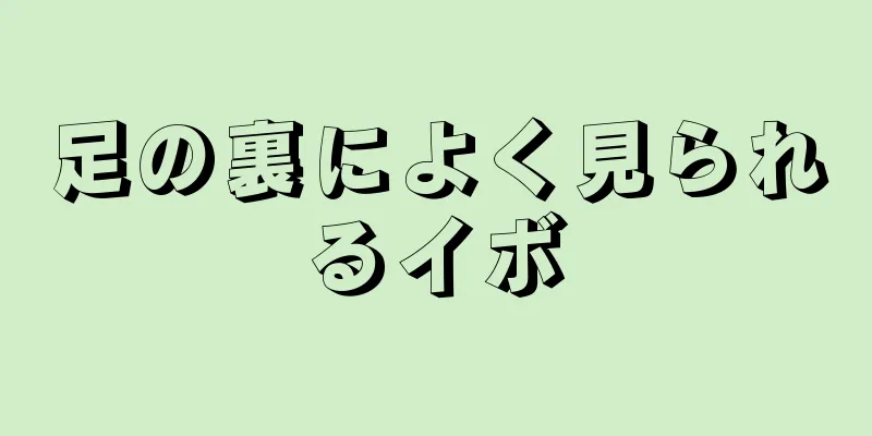 足の裏によく見られるイボ