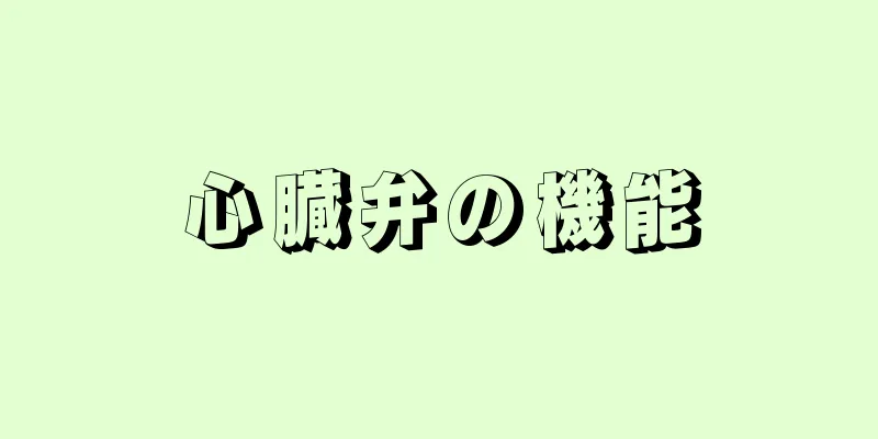 心臓弁の機能