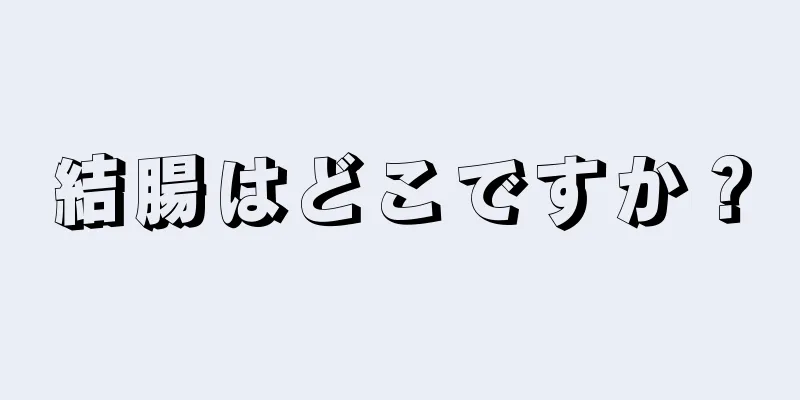 結腸はどこですか？