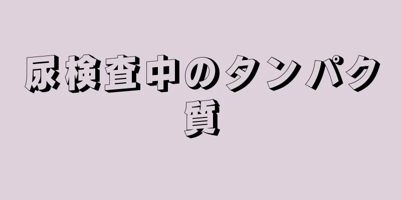 尿検査中のタンパク質