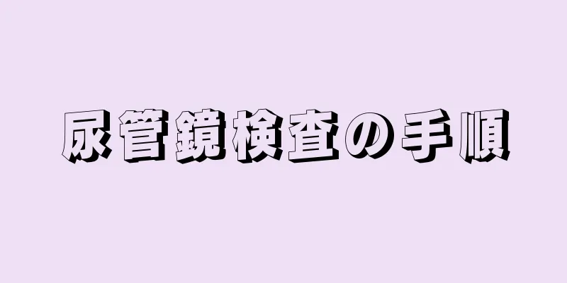 尿管鏡検査の手順