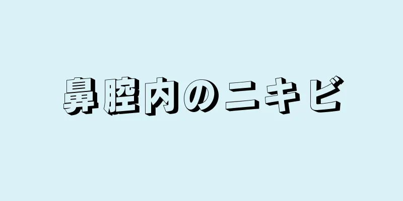 鼻腔内のニキビ