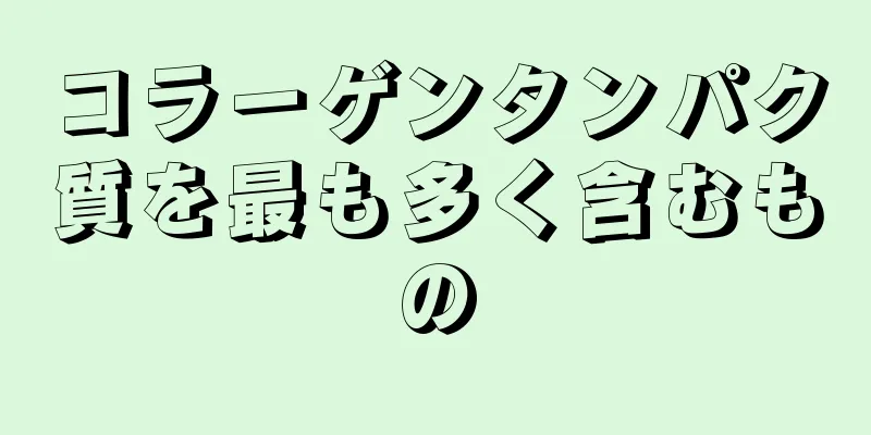 コラーゲンタンパク質を最も多く含むもの