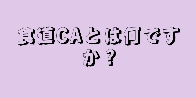 食道CAとは何ですか？