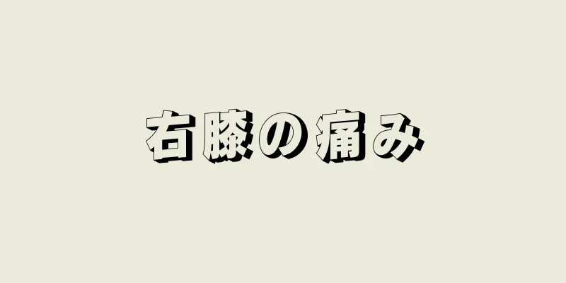 右膝の痛み