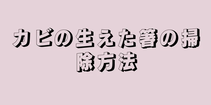 カビの生えた箸の掃除方法